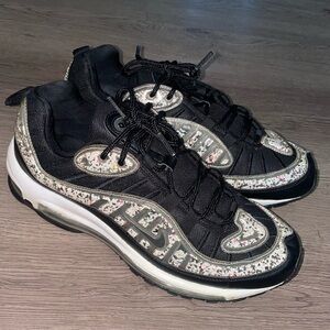 Nike Women's Air Max 98 LX Recycled Black White AV4417 001 Size 9 US